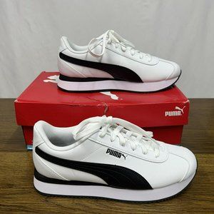PUMA Turino Stacked Fashion Sneakers Womens Size 10  White Black Classic